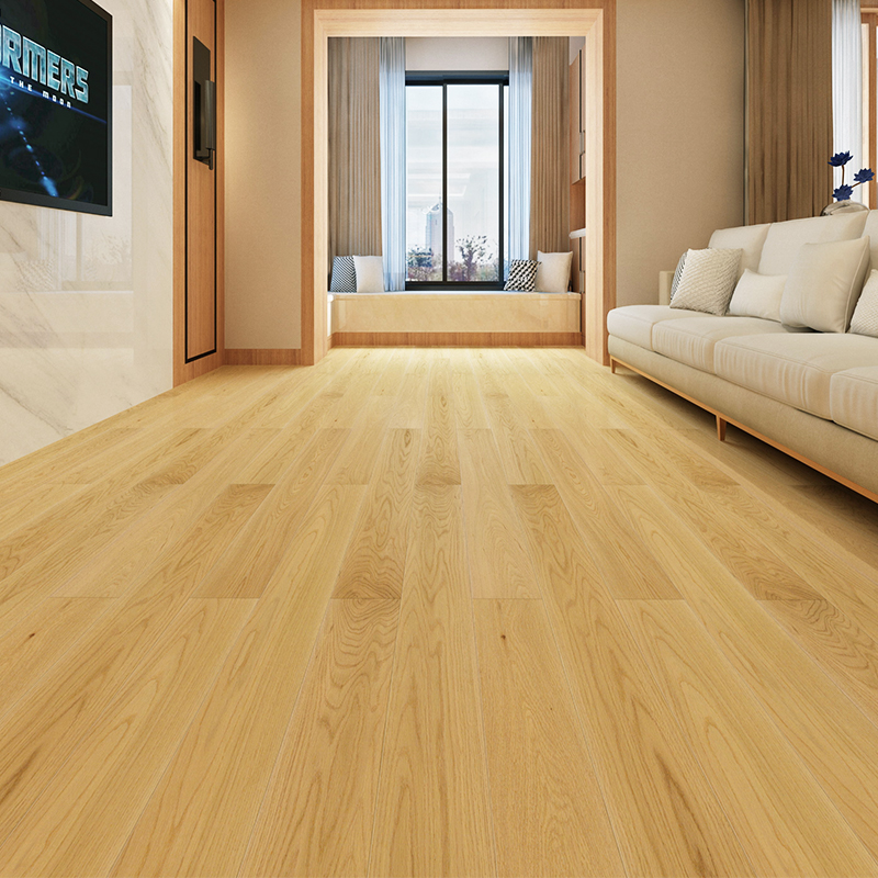 实木原木橡木表皮地暖三层复合木地板家用环保实木复合地板