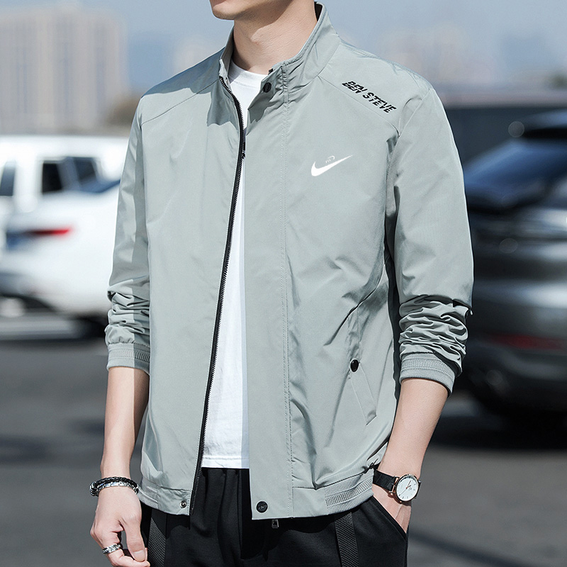 耐克顿立领外套男士2022春秋装薄款时尚绅士棒球服休闲上衣夹克