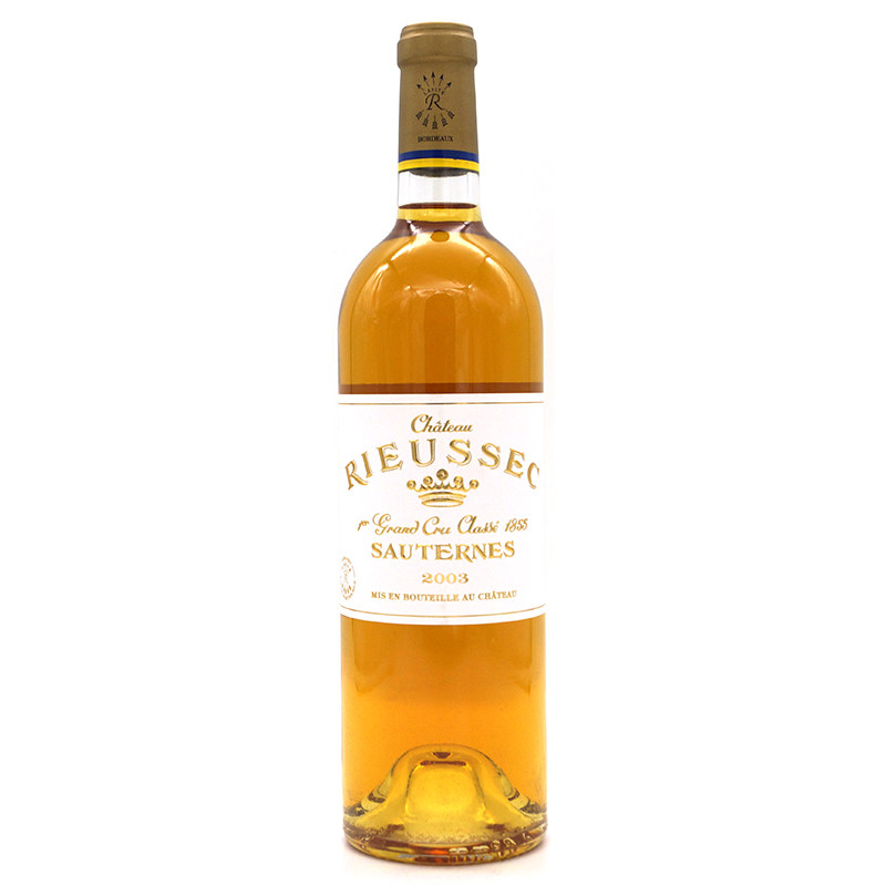 2003拉菲丽丝chateaurieussec莱斯古堡腐甜白葡萄酒礼盒盒装干白静态