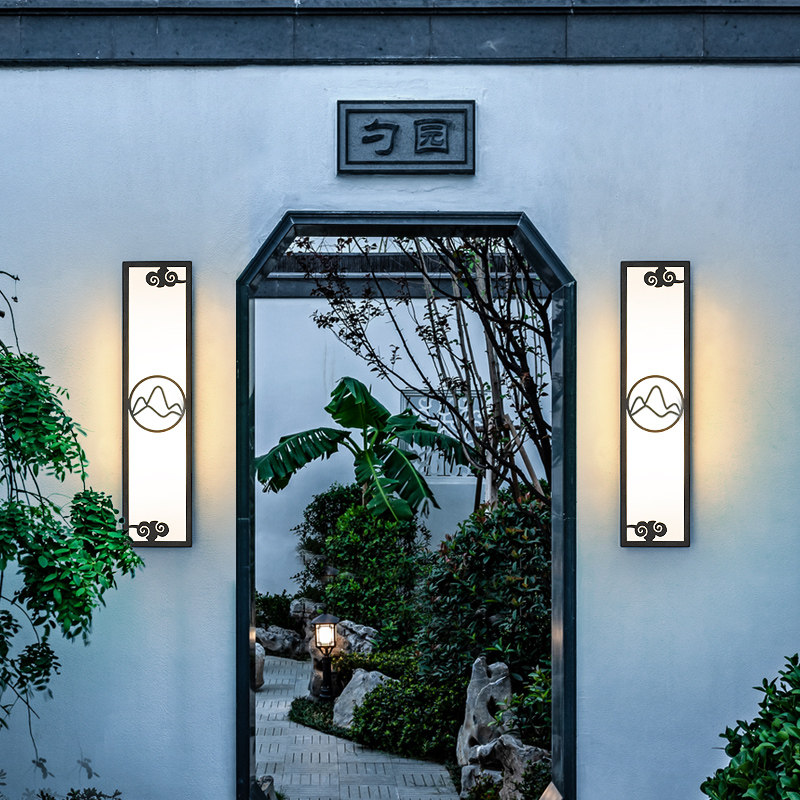 大门壁灯口侧大门口室外景观灯外墙别墅新中式花园壁灯