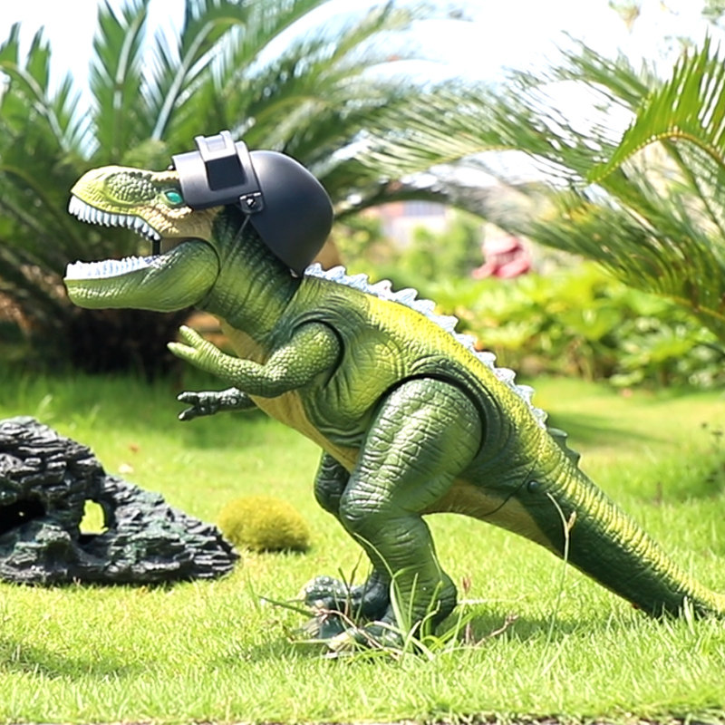 会动的恐龙男童可电动大嘴霸王龙超大巩龙玩具3遥控动物会走4-5岁