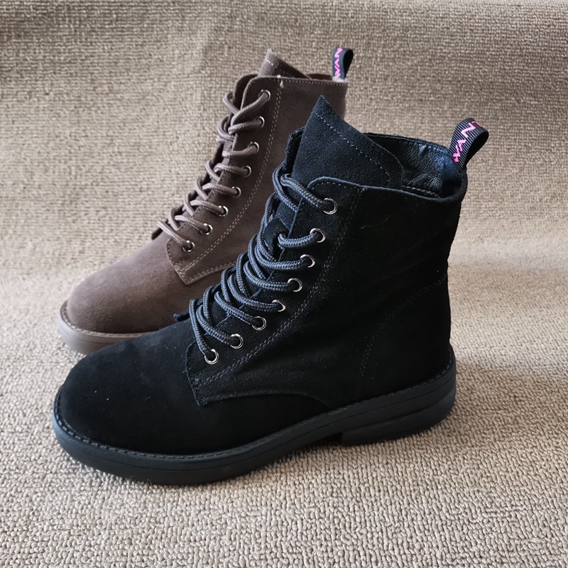 撤柜加绒绒女靴牛马丁休闲马休闲时尚清仓新款时装靴