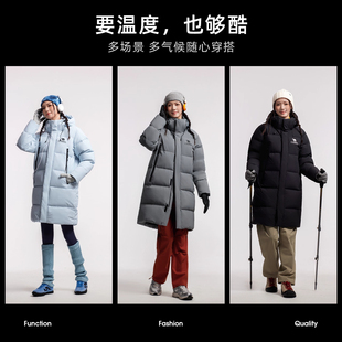 骆驼羽绒服中长款男女款2025新款冬季加厚保暖女装外套旗舰店正品