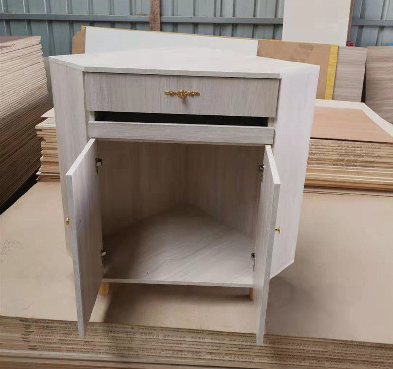 转角墙角柜带抽屉实木拐角边角三角形收纳客厅角柜