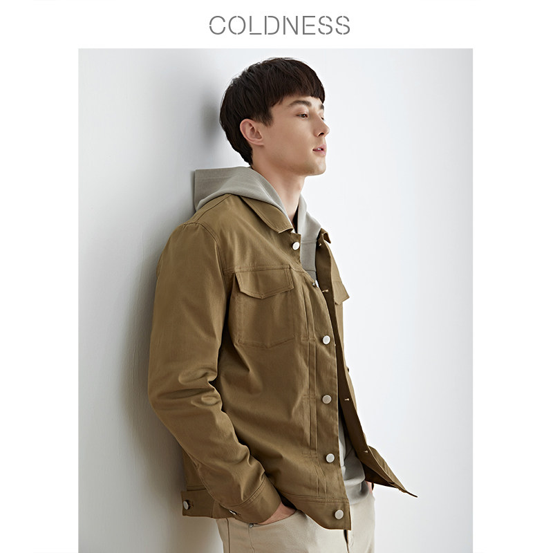 coldness定制牛仔外套男装潮流韩版短款夹克