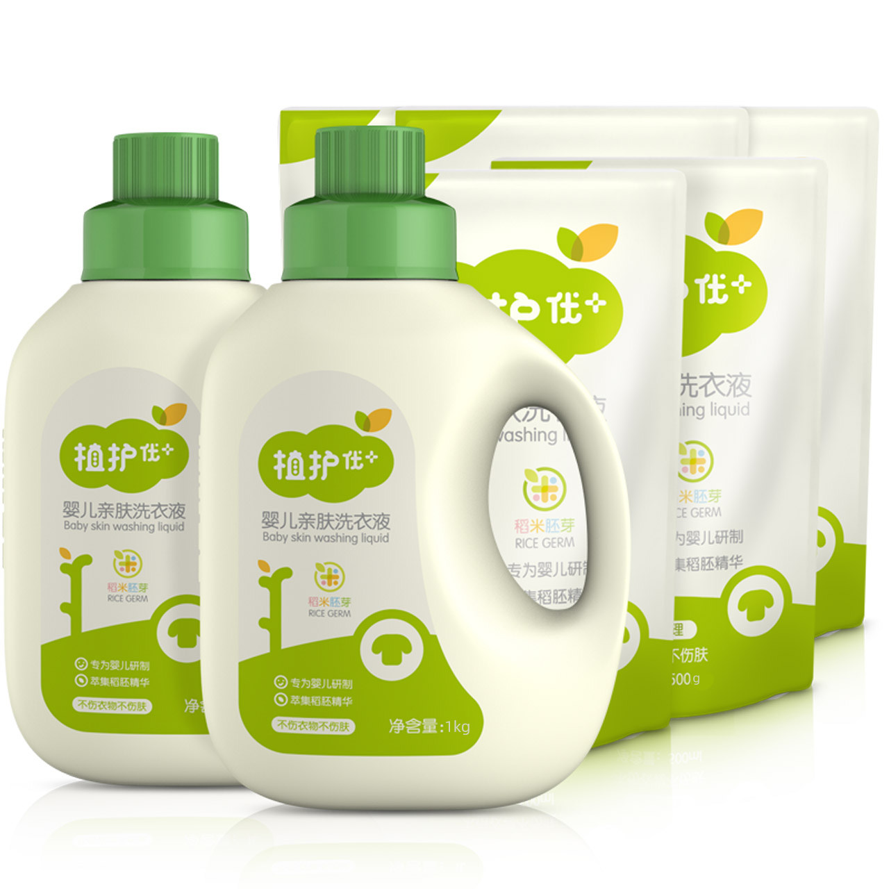 洗衣婴儿24斤组合量贩宝宝专用婴幼儿补充新生儿宝宝洗衣液
