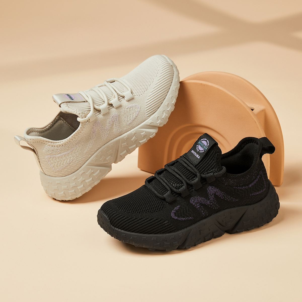 母后新款中老年不累脚健步鞋女网面透气妈妈鞋软底轻便运动休闲鞋