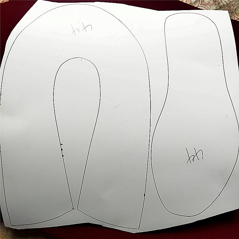 民族风手工绣花鞋布鞋纸样女鞋图纸鞋鞋样子汉服居家棉拖