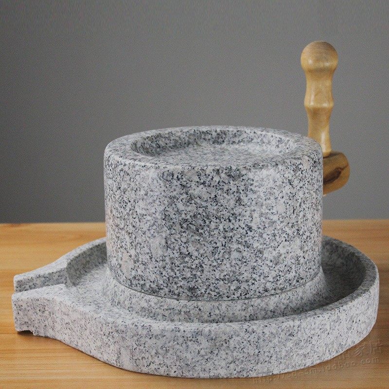 大石磨家用商用手摇大号麻石石磨盘直径25-45cm老石磨肠粉豆浆机