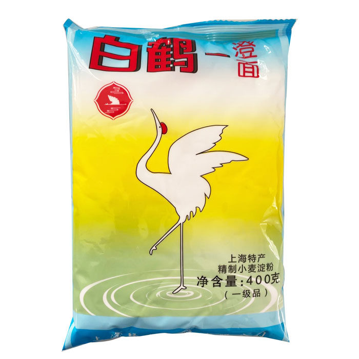 小麦白鹤澄面澄粉淀粉冰皮月饼团肠粉虾原料面粉