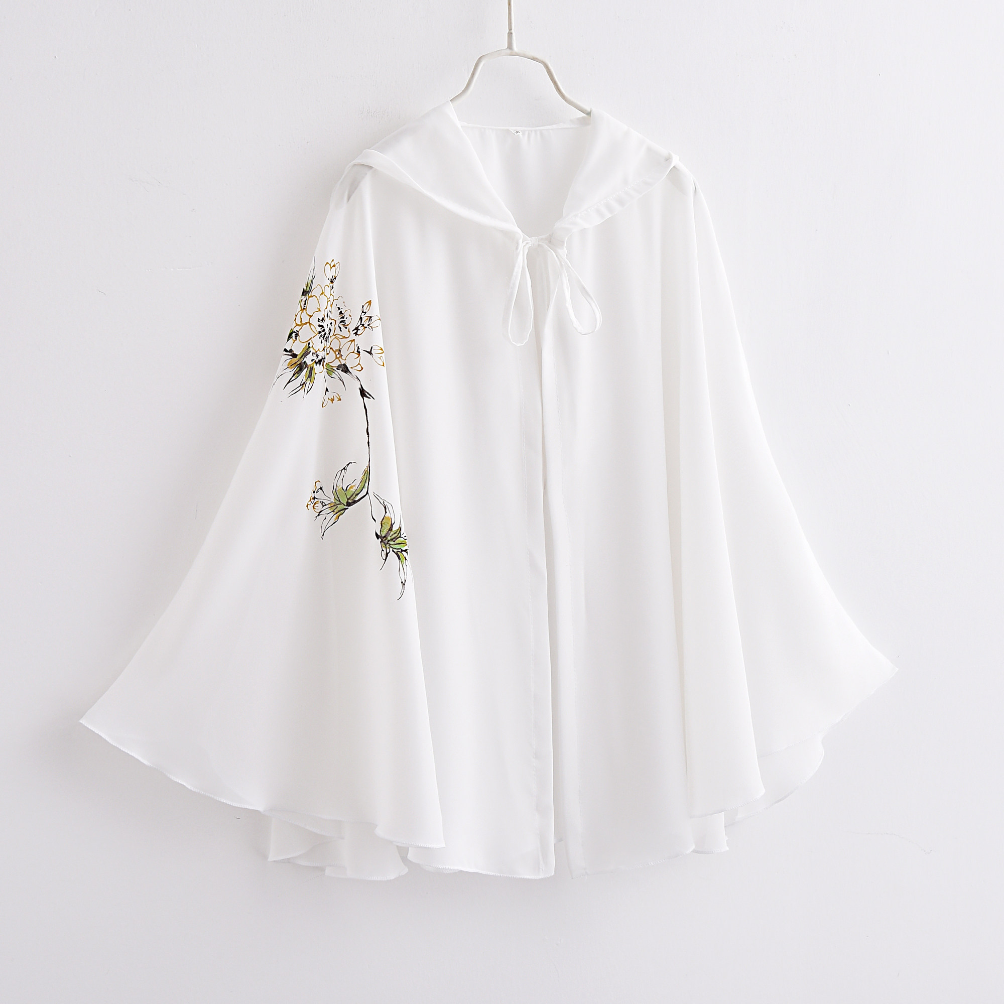 披风女夏短款古风外套中国风雪纺防晒衣复古外出披肩斗篷汉服女