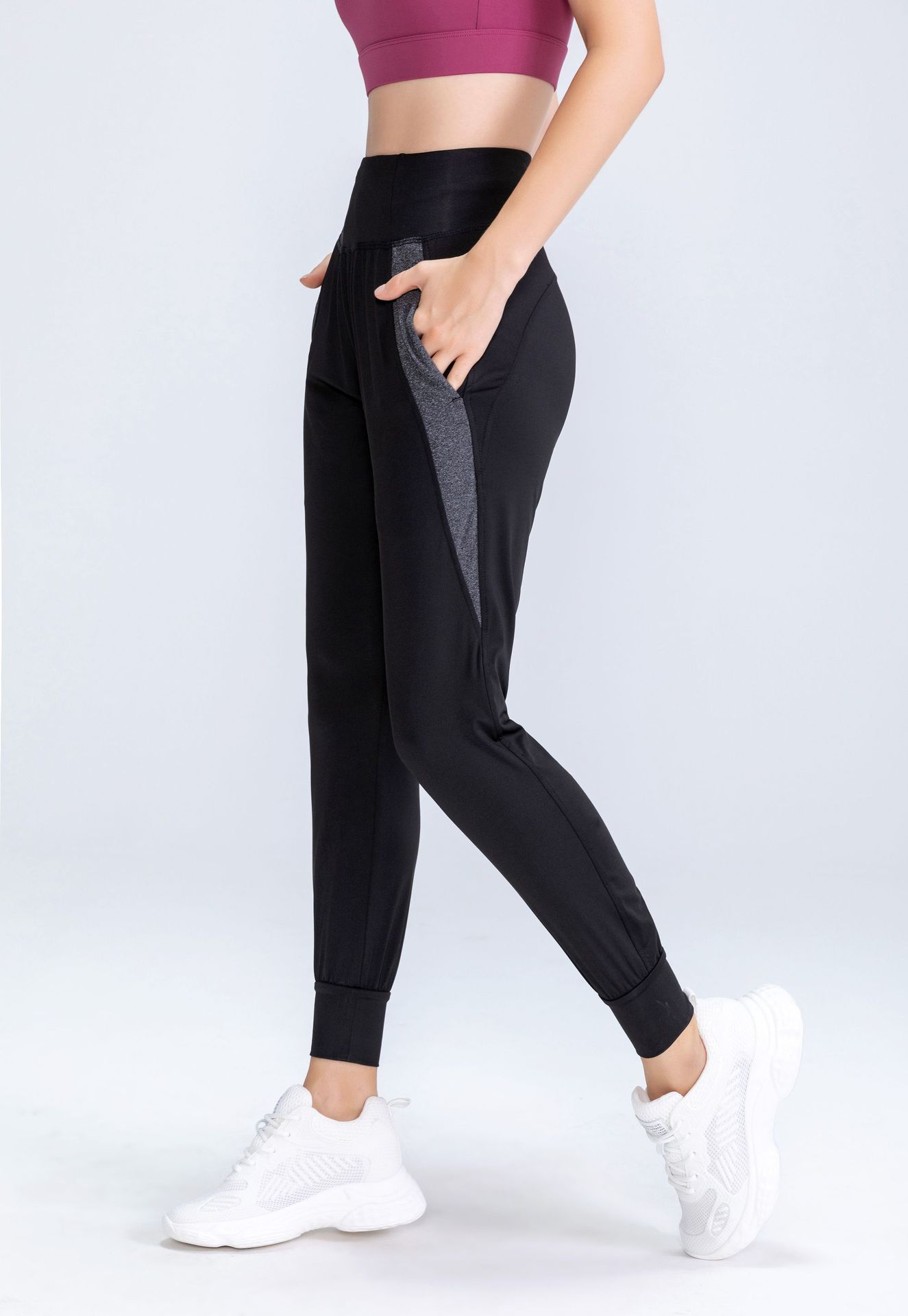 大码宽松运动裤女休闲健身瑜伽长裤春夏跑步大码女装