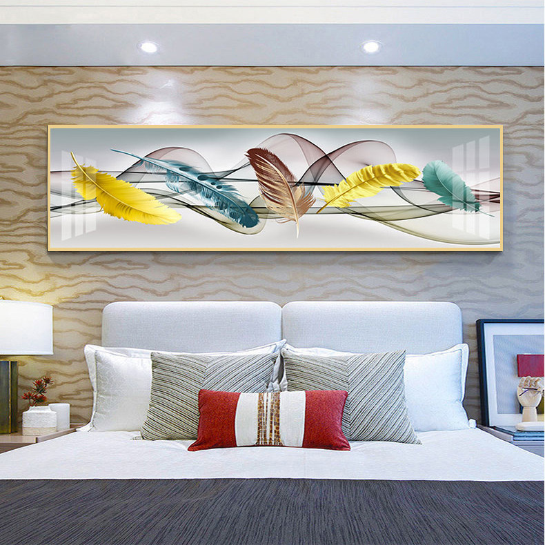 卧室床头客厅装饰画沙发背景墙挂画轻奢现代晶瓷现代装饰画