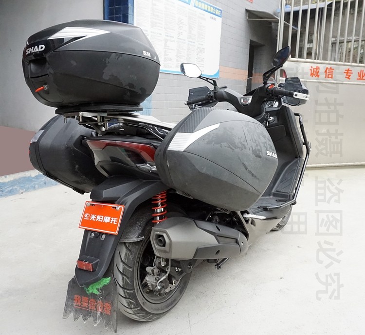 适用于光阳ct250摩托车夏德三箱边箱尾后备箱尾架改装摩托车尾箱