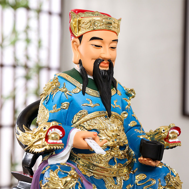 祖师抖音新款鲁班16寸38cm师爷神像木匠树脂摆件