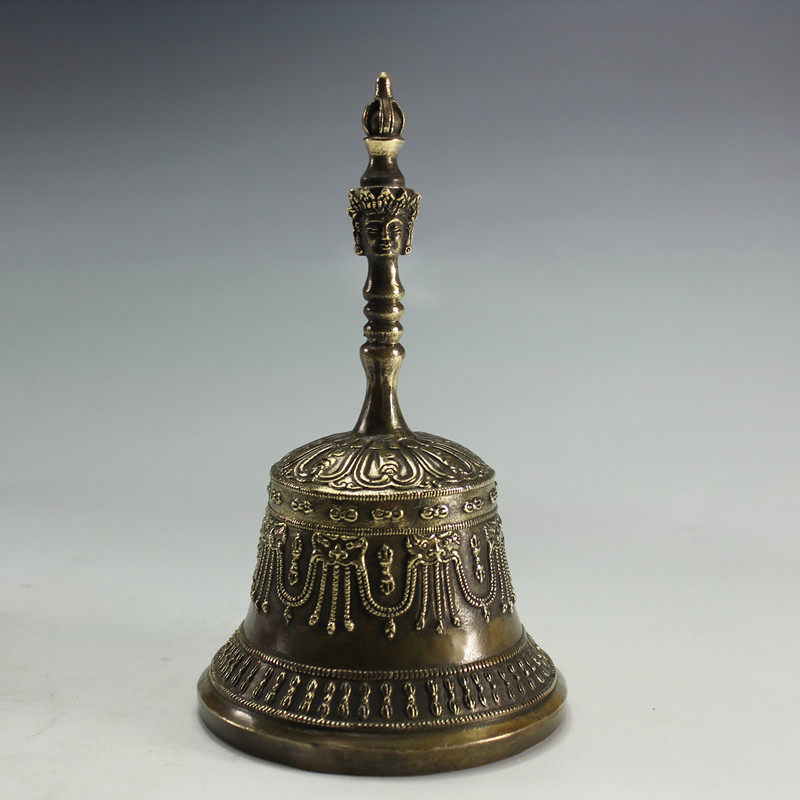 抖音新款纯铜密宗摇铃法铃法器佛具摆件