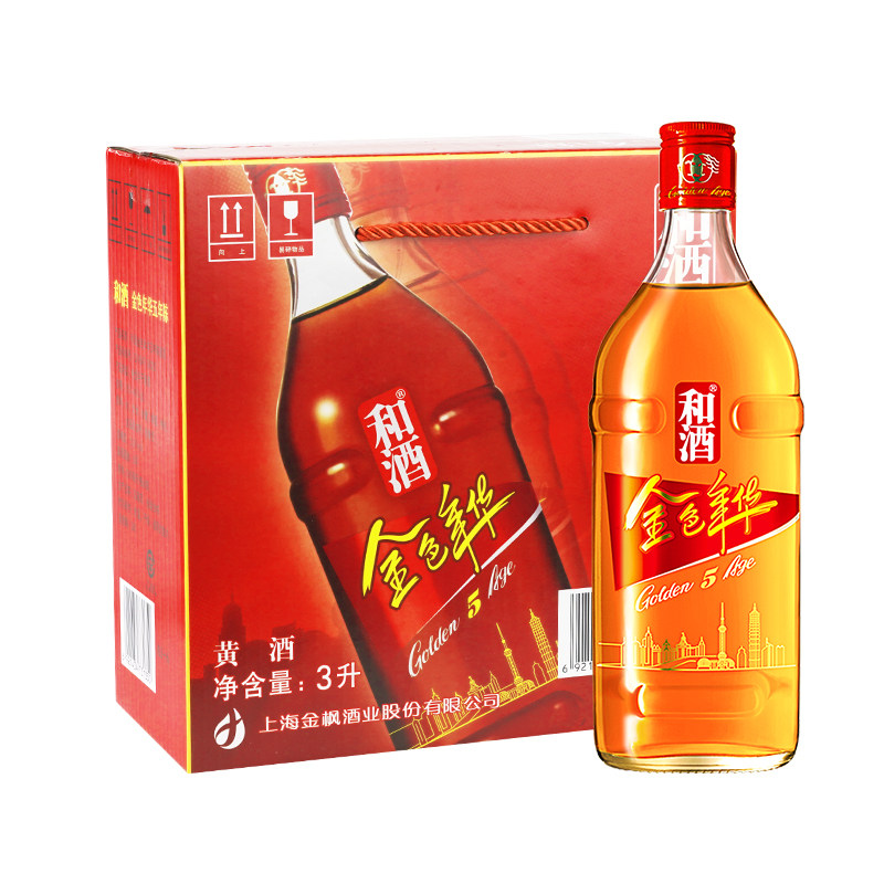 和酒金色年华五年6瓶装5年特型半干黄酒金枫上海传统黄酒