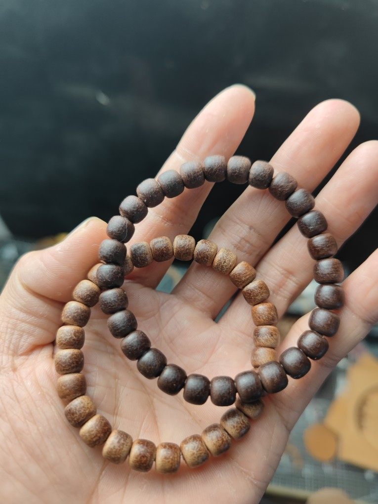 枥木鞍革皮珠手串老型佛珠