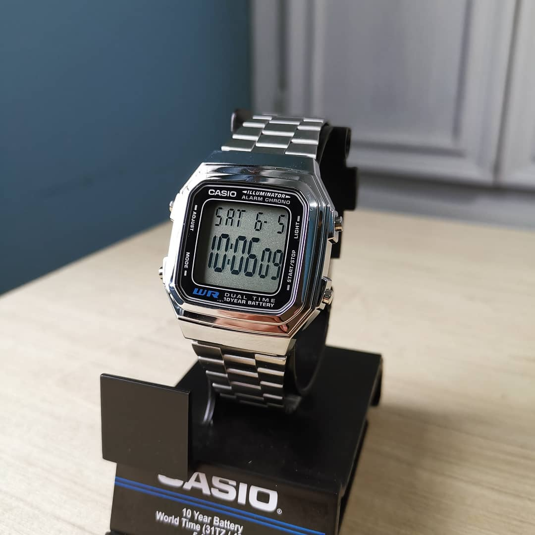 casio卡西欧手表复古小方方块潮流电子表a500wga1a178wa1a日韩腕表