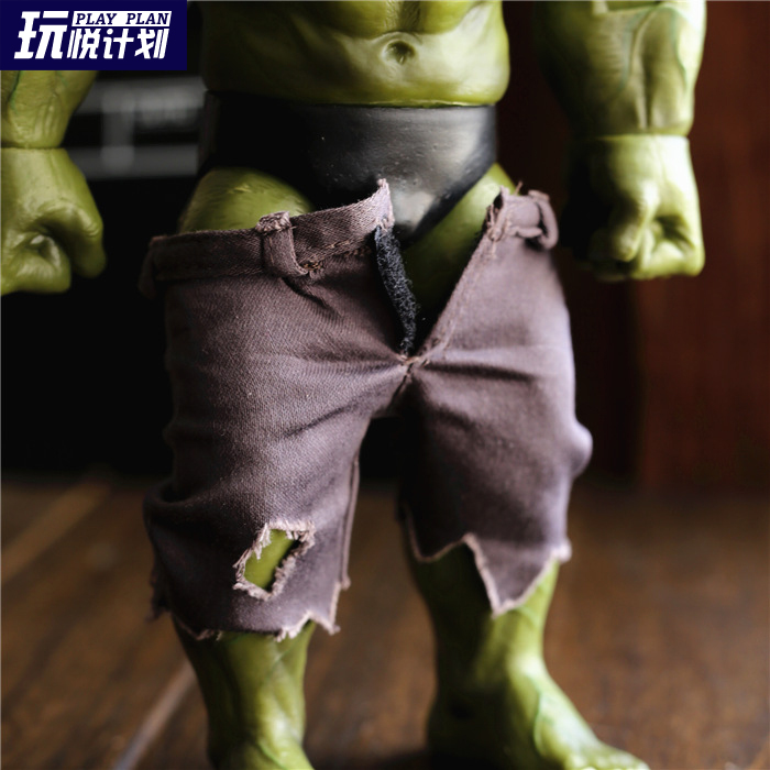 玩悦计划 复仇者联盟关节可动布裤子绿巨人手办人偶模型收藏装饰 - 玩
