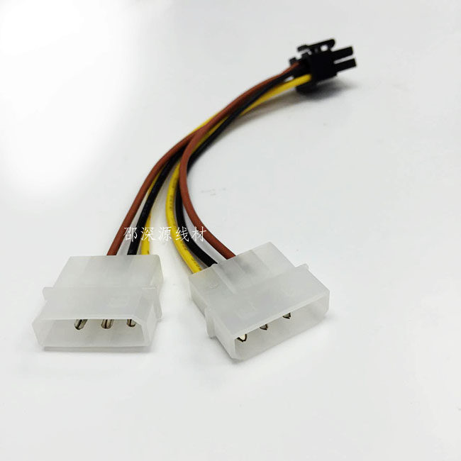 显卡6pin供电电线4针通用台式电脑主机适合所有电源线