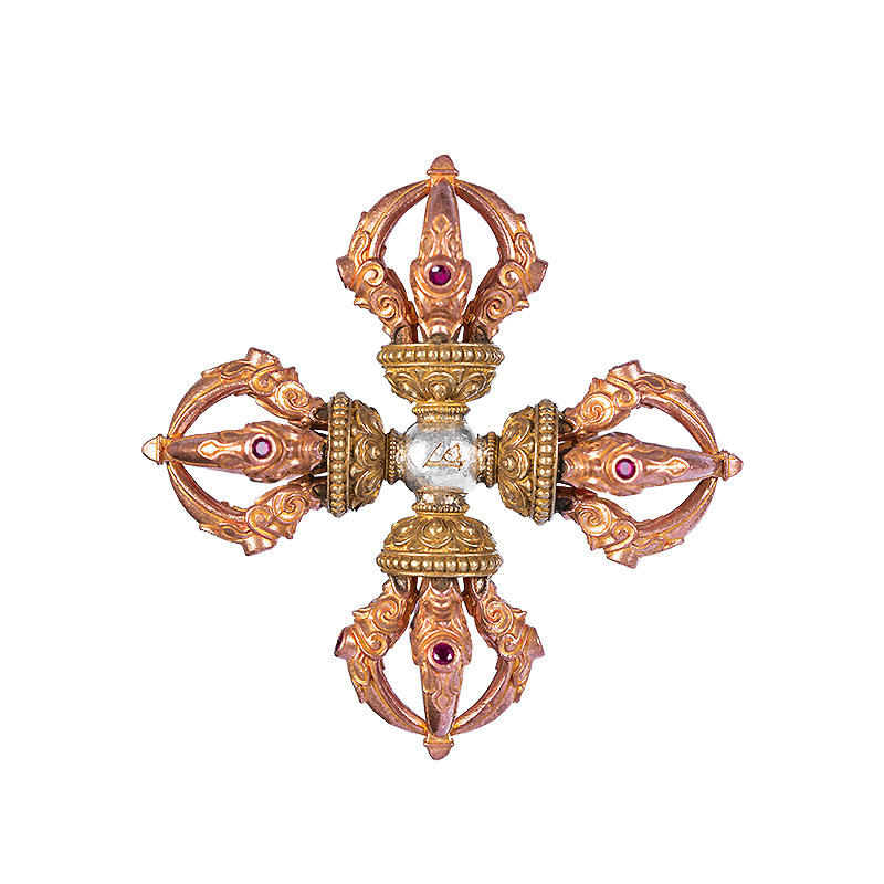 十字金刚杵丨琢匠全铜摆件降魔男士吊坠家用摆件