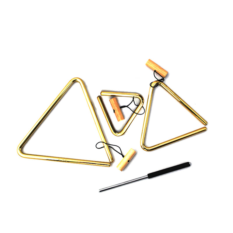 meinl三角铃4寸6寸8寸麦尔三角铁泰产黄铜小打乐器专业配件tri15b