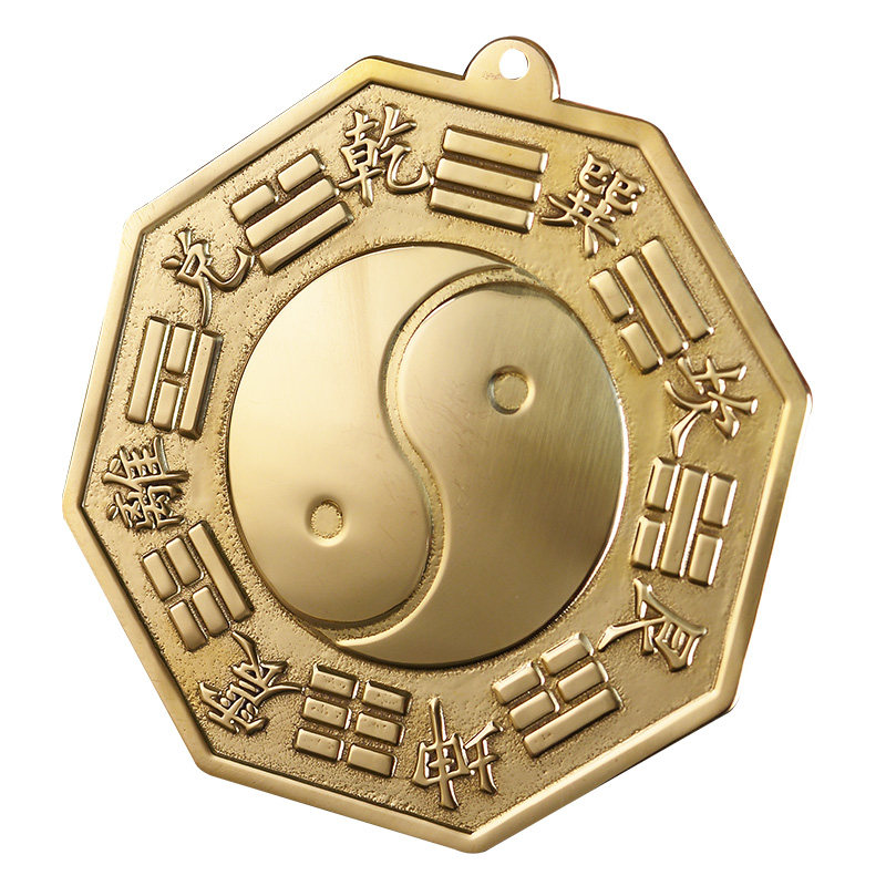 八卦镜凸镜纯铜镇宅风水辟邪化煞招财门口开运太极阴阳家用挡煞