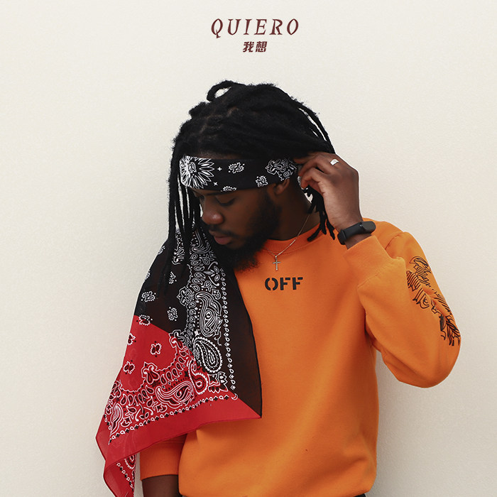 欧美匪帮hiphop面罩拼色腰果方巾嘻哈街舞围巾头巾