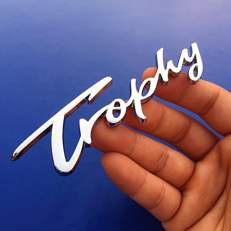 汽车3d立体trophy英文金属车贴纪念版汽车车标