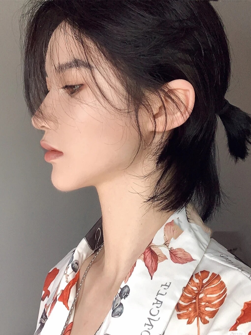 鲻鱼头假发男中分刘海短直发全头套男女通用网红短发韩版逼真帅气