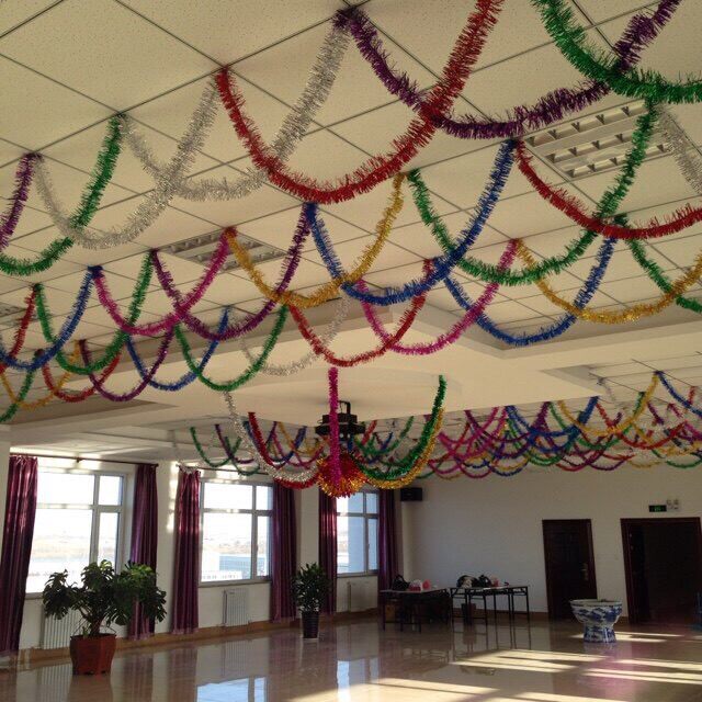 毛条彩带布置晚会2022婚礼活动生日宴会圣诞毛条