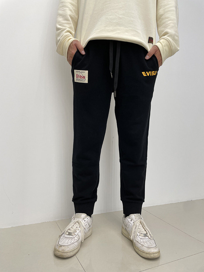 福神标志休闲裤休闲情侣花束印花卫裤男头大达摩运动长裤