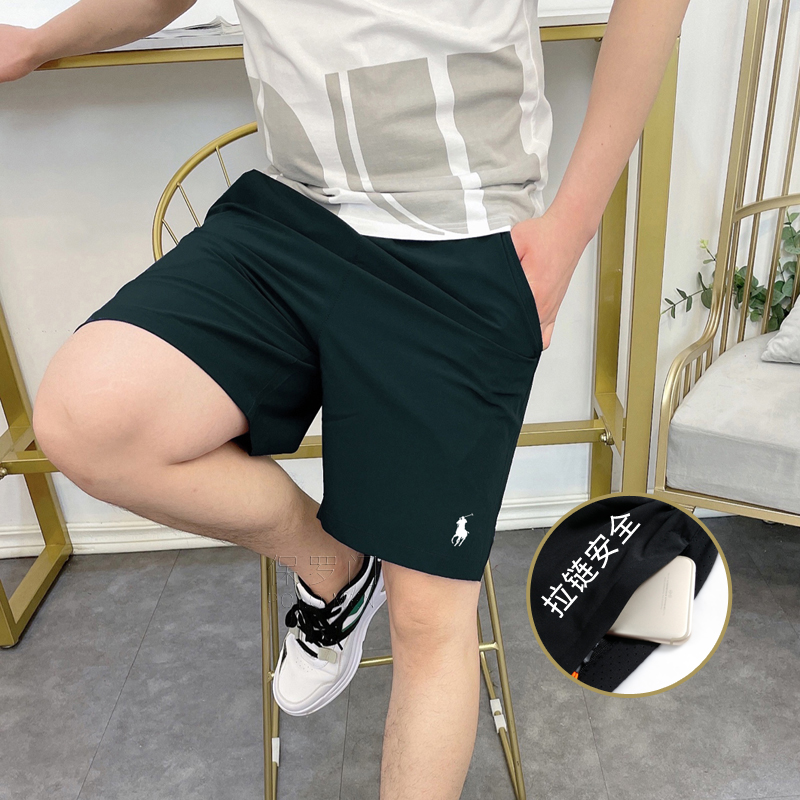 保罗运动短裤男五分裤外穿跑步夏季速干健身裤宽松篮球休闲沙滩裤