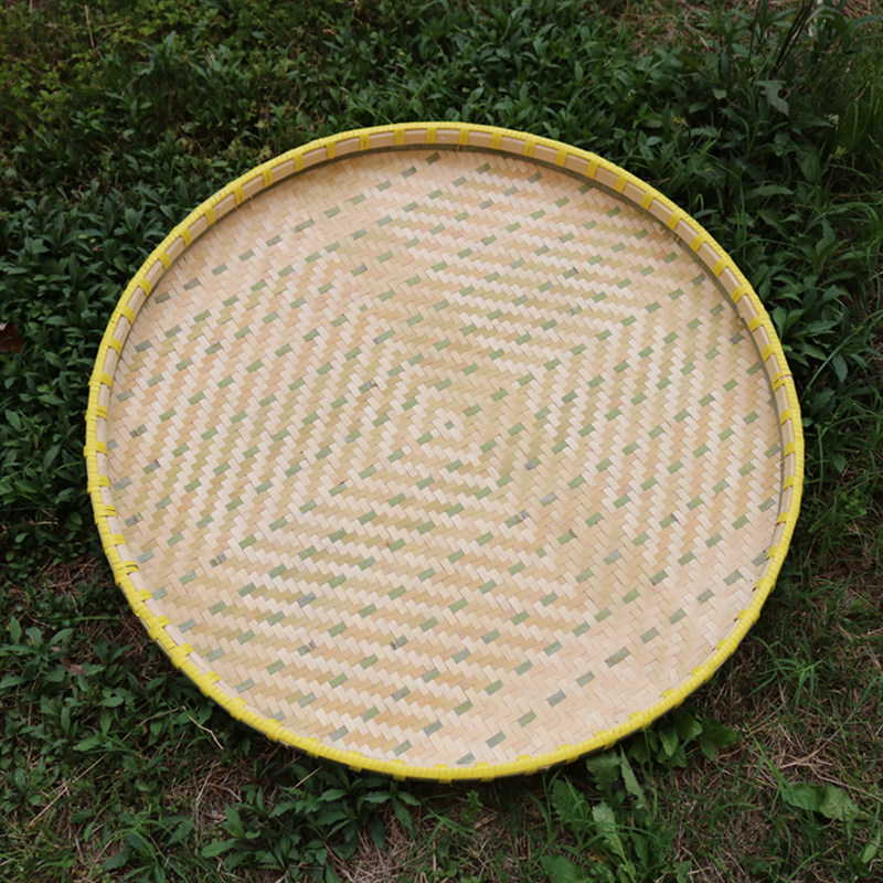 竹编竹匾簸箕筛子手工盘子竹制品米筛晾晒竹篾其他收纳篮