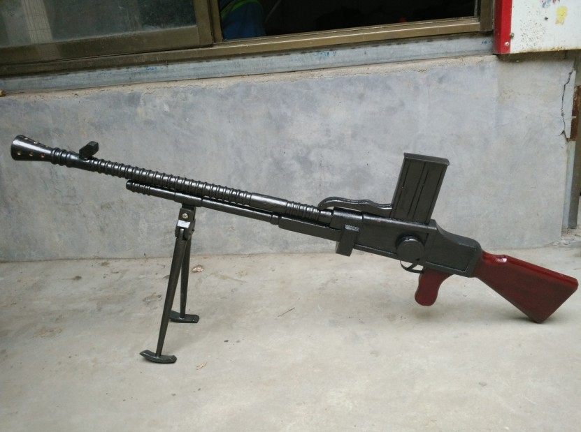 道具戏剧影视舞台抗日木质捷克轻机枪又叫把子其他