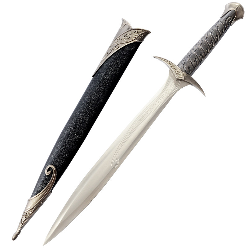 紫清影视魔戒霍比特矮人弗罗巴金斯刺叮剑精灵短剑刀剑