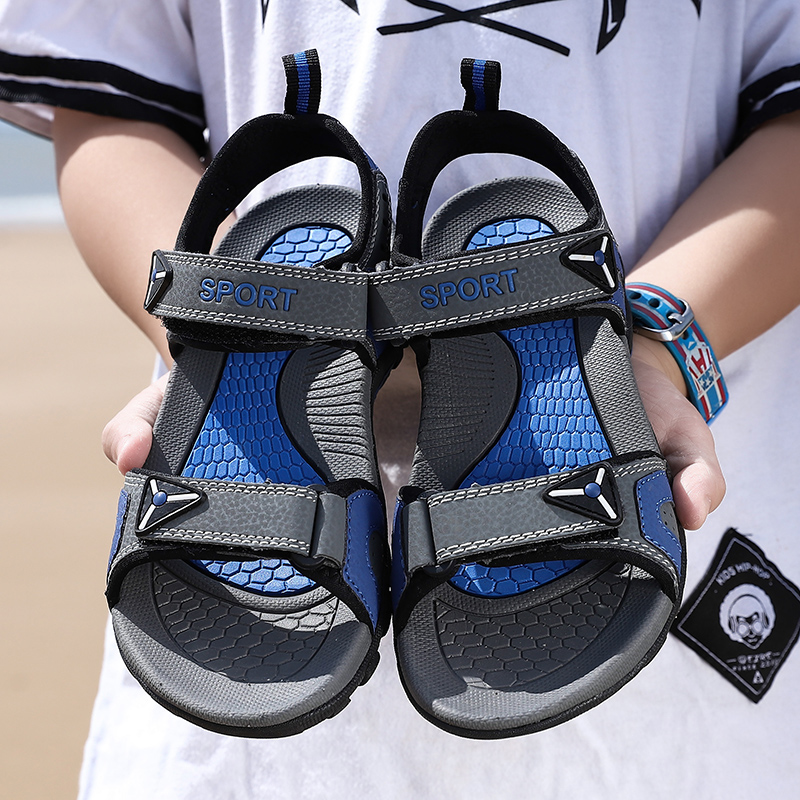 男童凉鞋2020新款10韩版男孩沙滩鞋12中大童夏天15岁时尚儿童软底