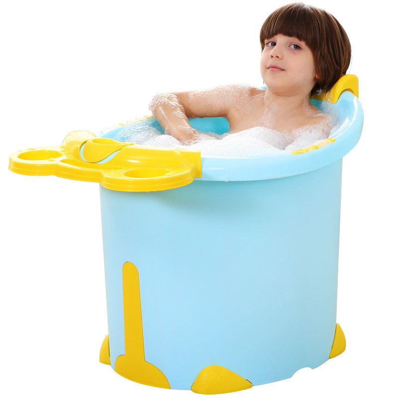 诺澳宝宝浴桶大号儿童洗澡塑料泡澡浴盆毫茶浴盆