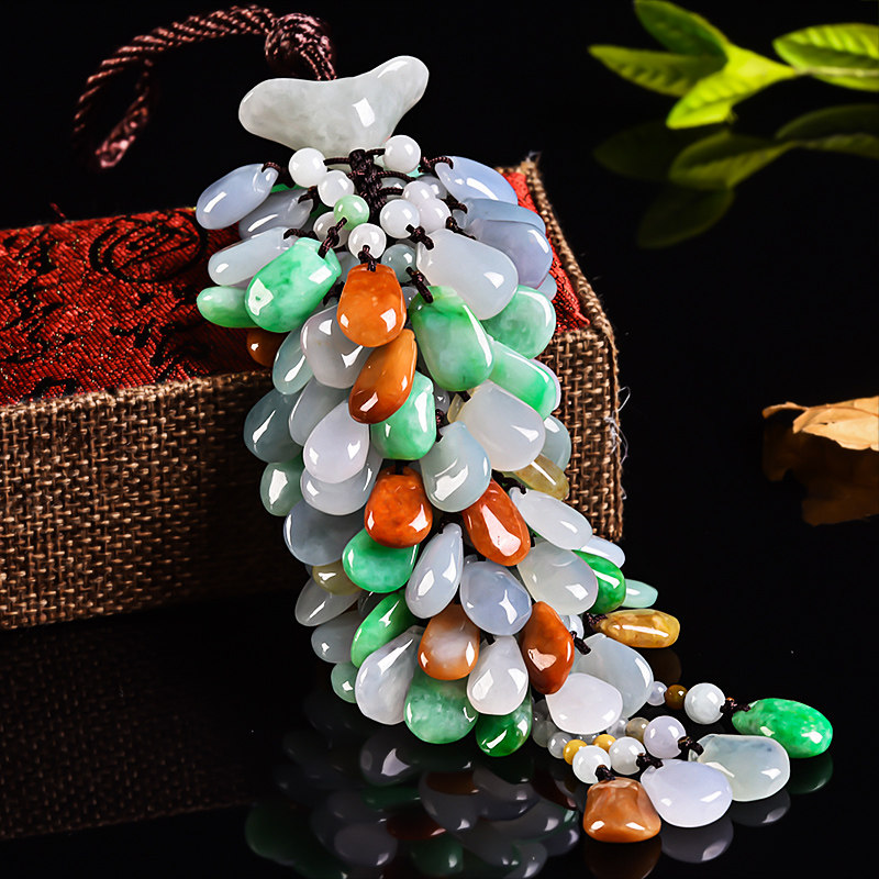 省30元汽车挂件翡翠玉石男女创意平安符