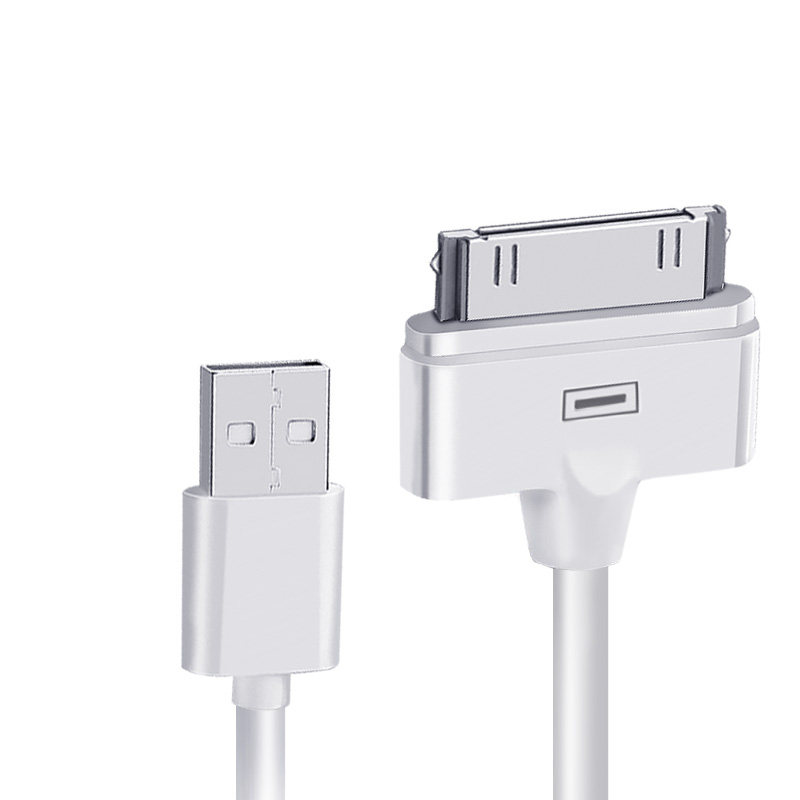 宽口宽头短冲ipad2充电线 苹果4s数据线iphone4苹果四手机充电器头