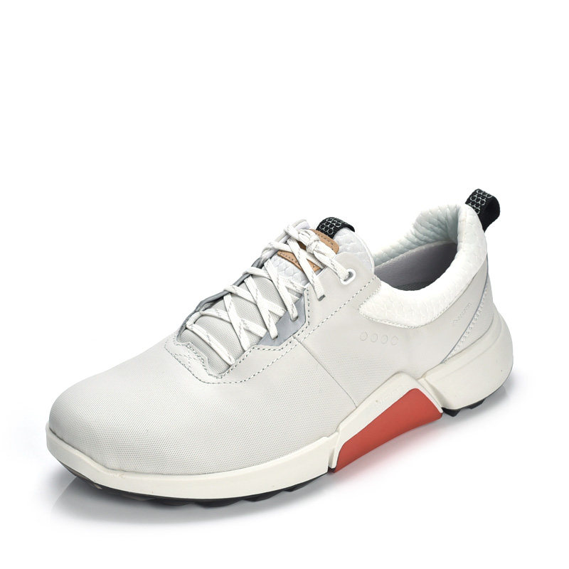 ecco爱步男鞋2021秋季新款运动休闲小白鞋高尔夫健步单鞋