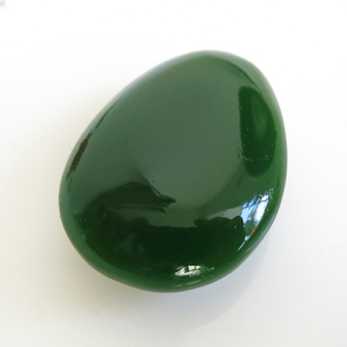 手把碧玉和田菠菜绿新玉石件手抓件原石件包手饰