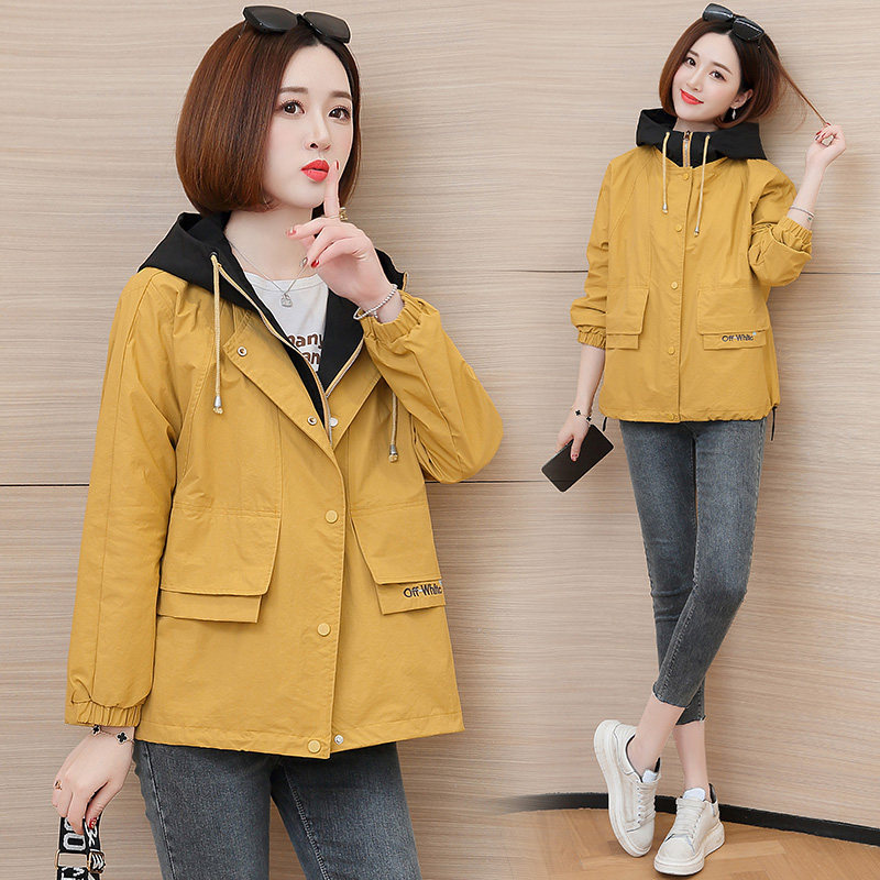 短款外套女春秋季2021新款时尚韩版宽松bf短外套