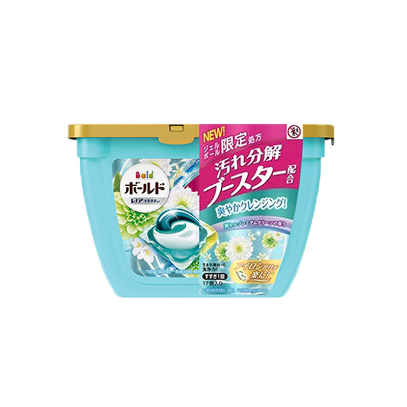 洗衣日本进口宝洁bold凝珠去污消臭蓝色百合洗衣凝珠