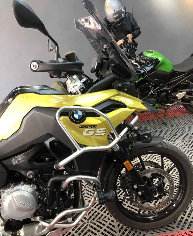 适用宝马f750gsf850gs改装发动机上下保险杠保护车身摩托车车架