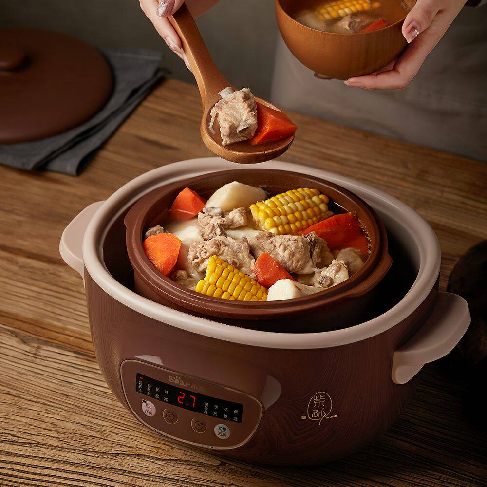 炖锅小熊隔水炖盅紫砂全自动煲汤汤锅家用多功能电炖锅