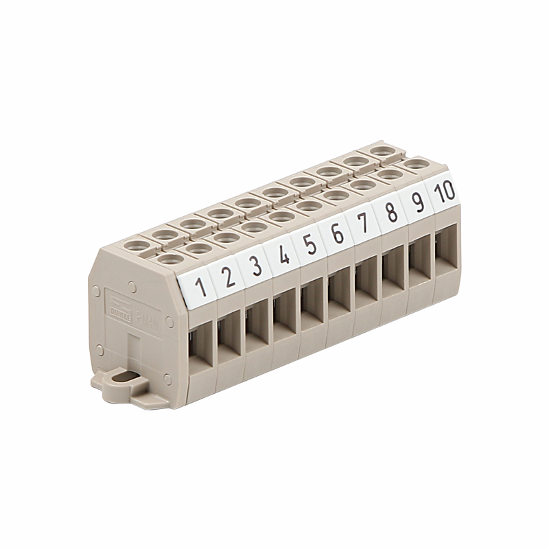 端子町洋面板安装接线端子4平方接线迷你10位pm4n接线端子