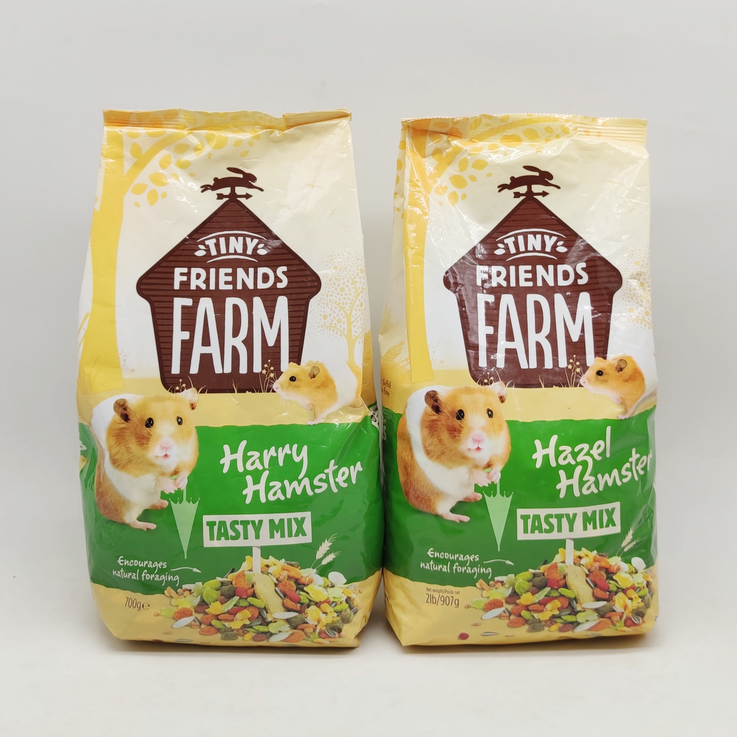 现货包邮英国进口harry熊粮无糖仓鼠金丝熊主粮整包700g/907g