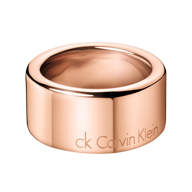 七夕礼物calvinklein凯文克莱ck正品品护系列玫瑰金色戒指